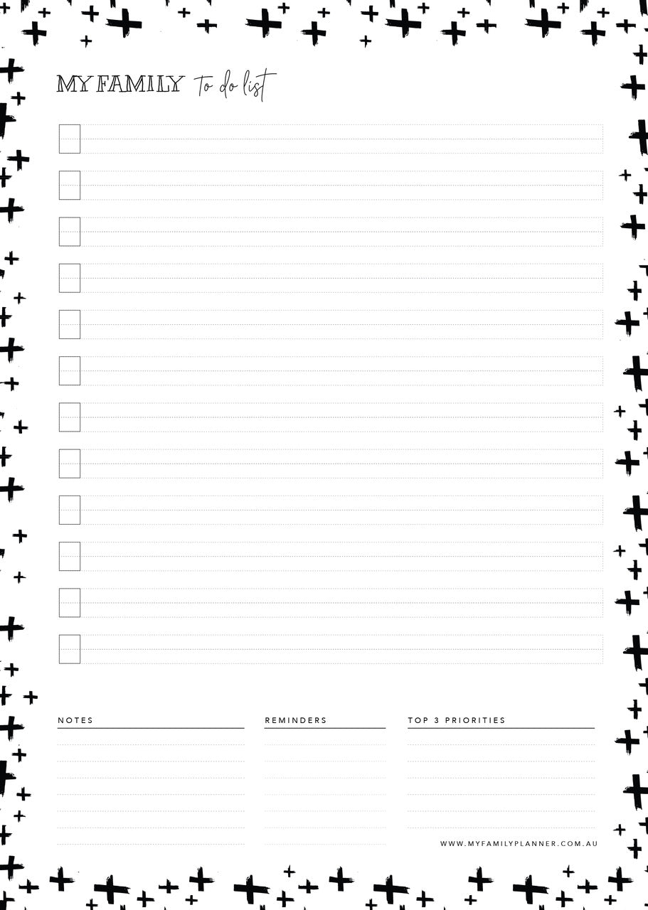 Magnetic To Do List - Family Bundle
