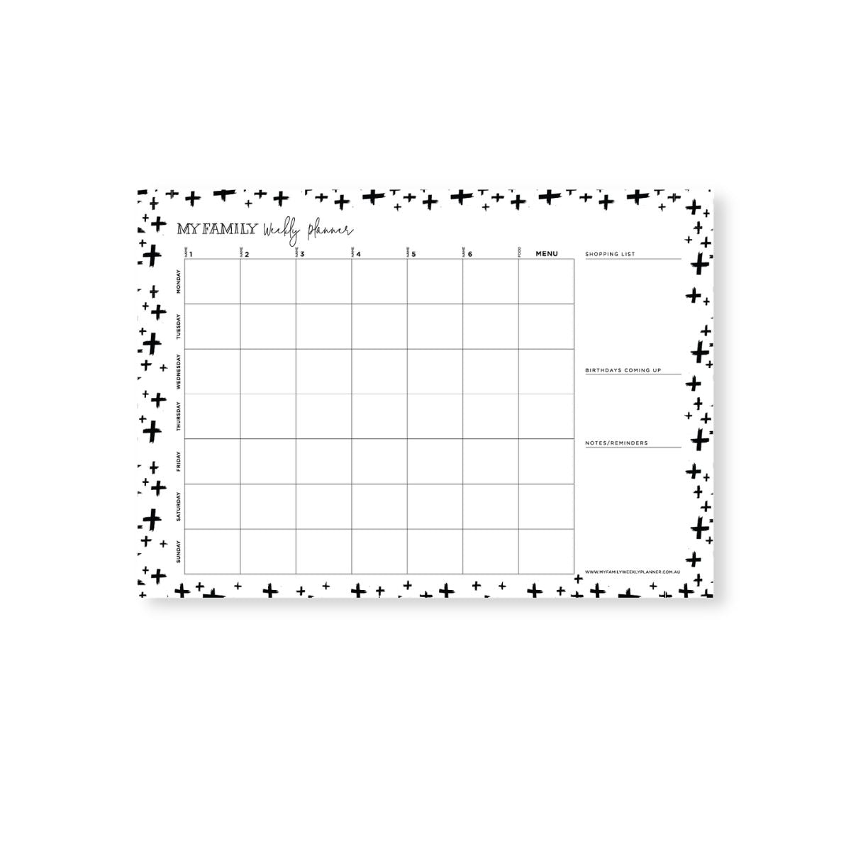 Magnetic Weekly Planner - Landscape