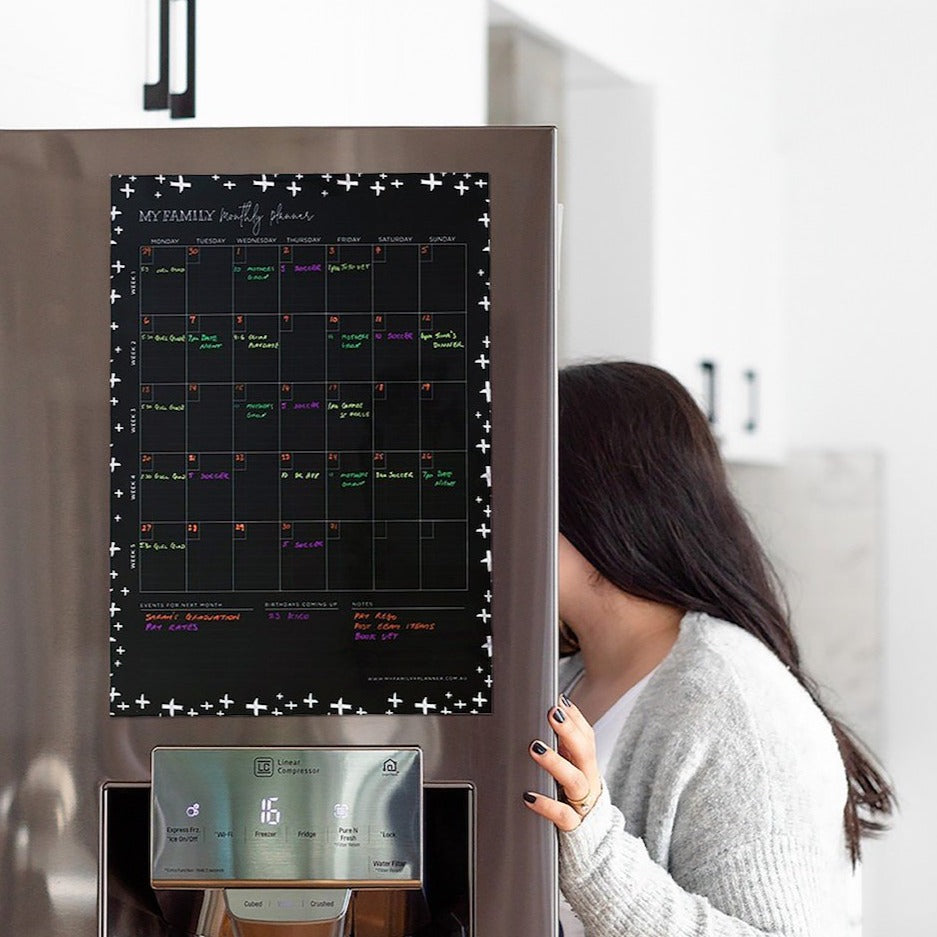 Magnetic Monthly Chalkboard Planner - Portrait