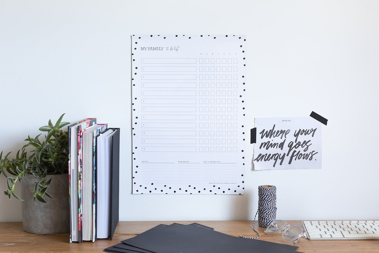 Magnetic To Do List - Portrait
