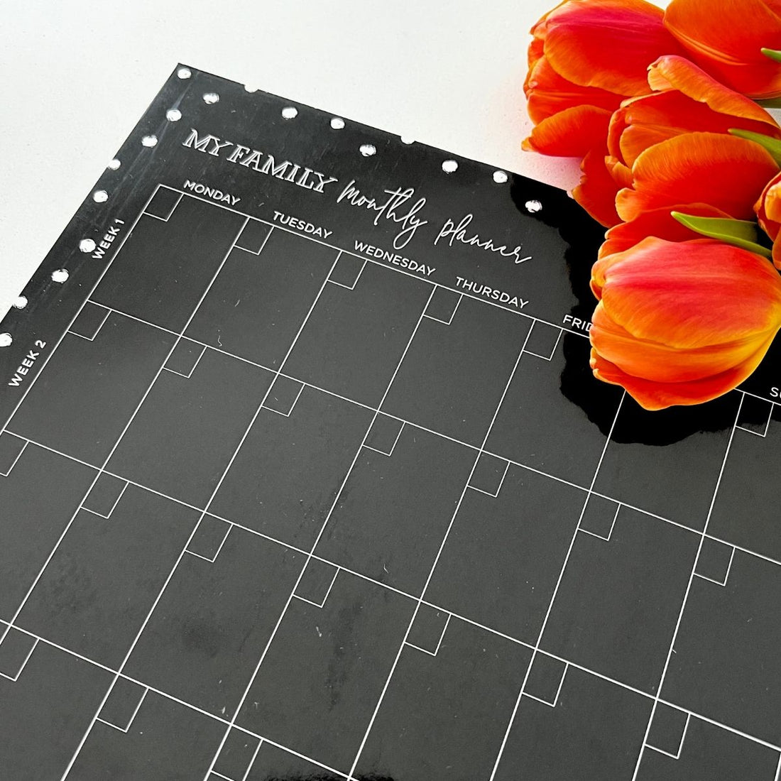 Magnetic Monthly Chalkboard Planner - Portrait