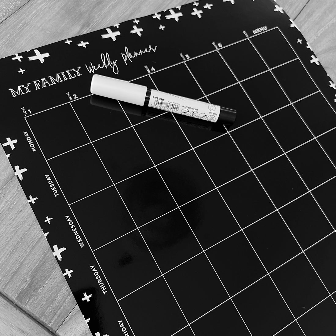 Magnetic Weekly Chalkboard Planner - Portrait