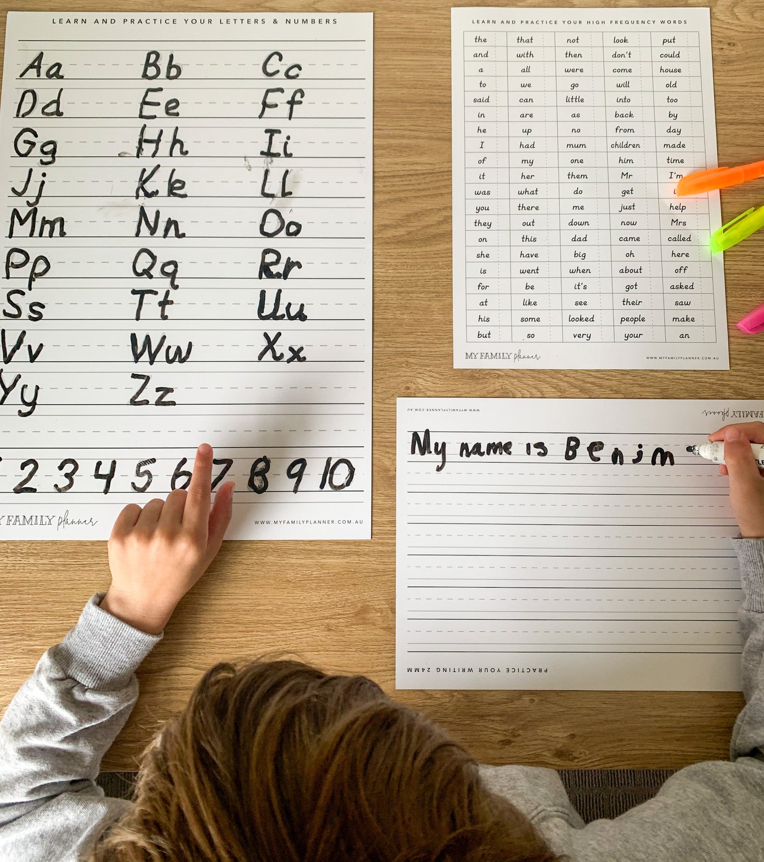 Magnetic High Frequency Word List
