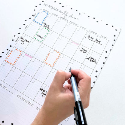 Magnetic Monthly Planner - Portrait